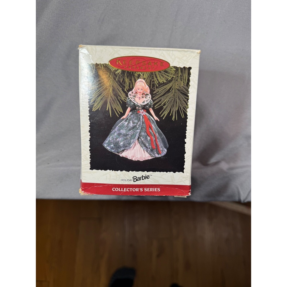 Hallmark Keepsake 1995 Holiday Barbie Ornament Collector Series 3rd in Series